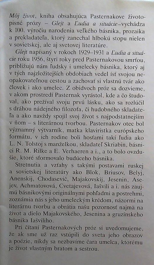 Môj život - Pasternak