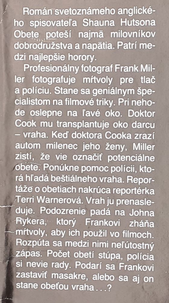 Obete / horor