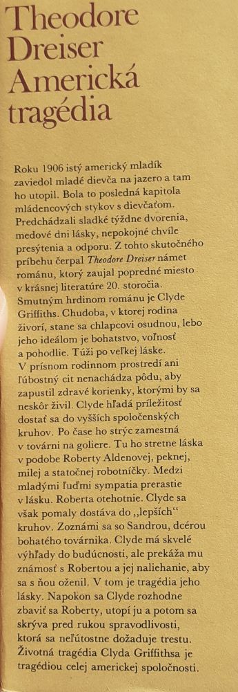 Theodore Dreiser III. - Zlatý fond svetovej literatúry