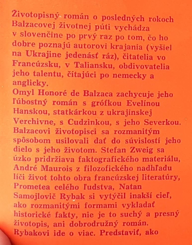 Omyl Honoré de Balzaca / Osudy slávnych
