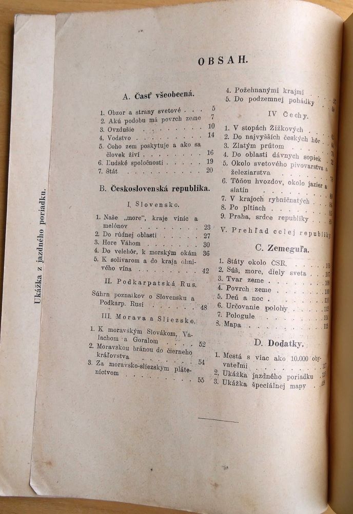 Výlety po Československu / Zemepis pre 1. triedu meštianskych škôl s obrazmi a náčrtkami