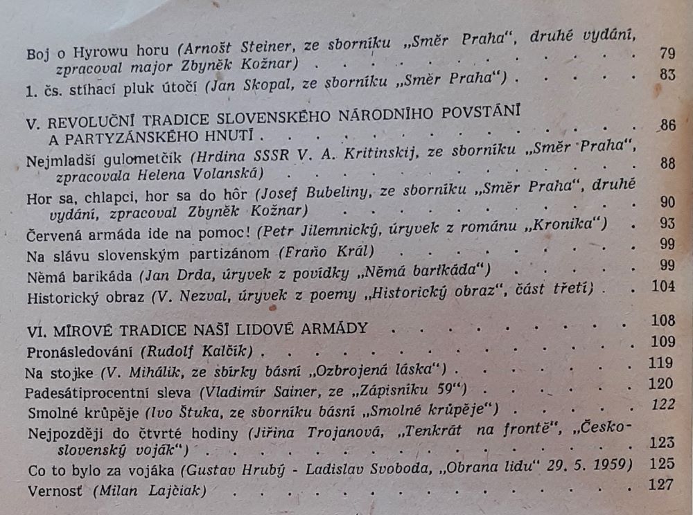 O revolučních tradicích Československé lidové armády 