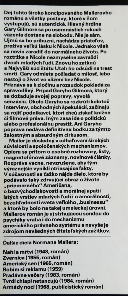 Katova pieseň / Edícia LUK / Norman Mailer