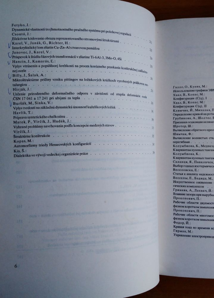 Zborník vedeckých prác Vysokej školy technickej v Košiciach