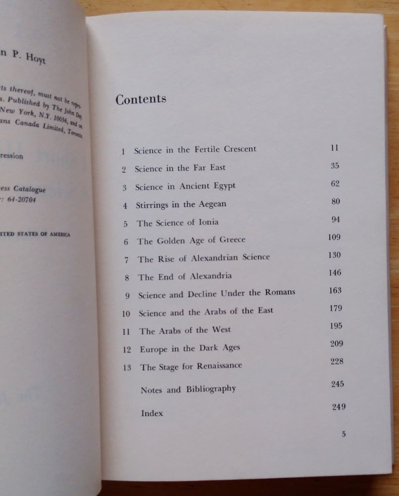 A Short History of Science / Volume I-Ancient Science