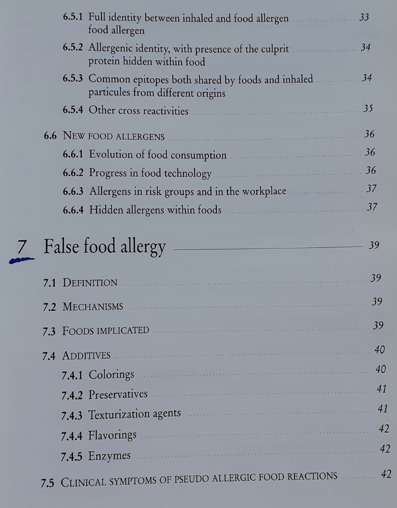 Food Allergies / Present and future problems