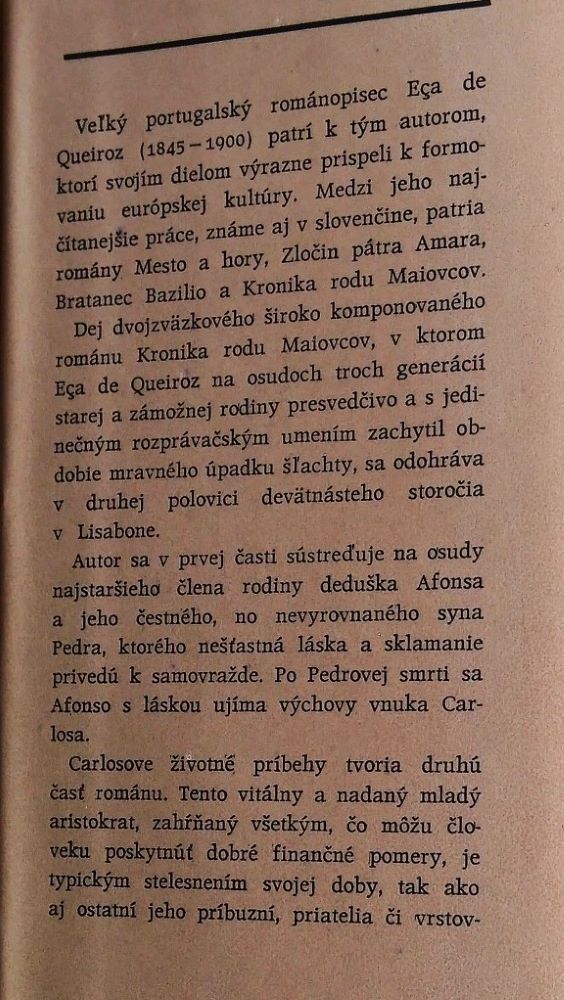 Kronika rodu Maiovcov 1. 2.