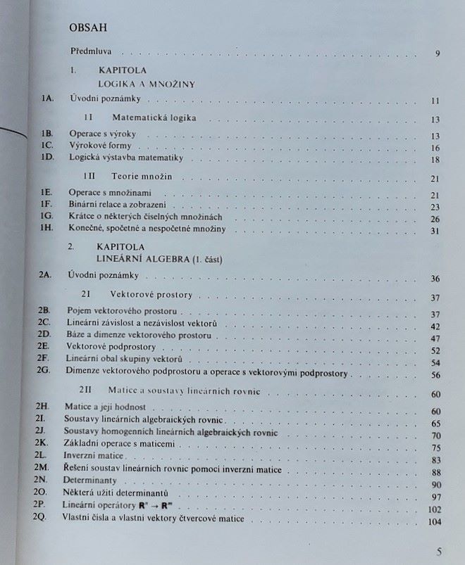 Matematika I.