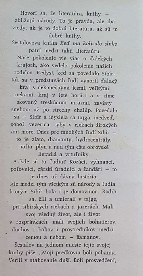 Keď ma kolísalo slnko