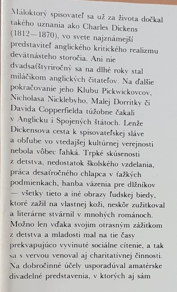 Dickens / Postavy a osudy