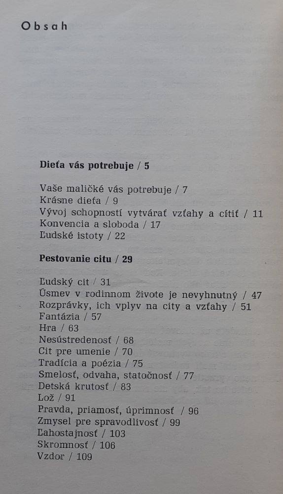 Citová výchova v rodine