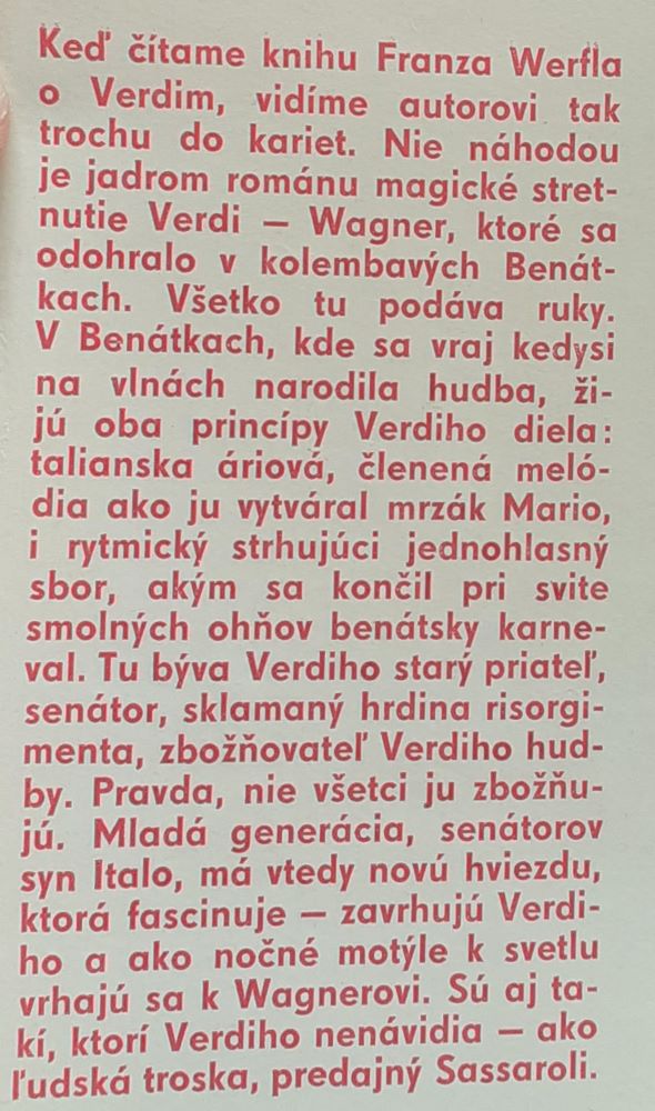 Verdi / Román opery