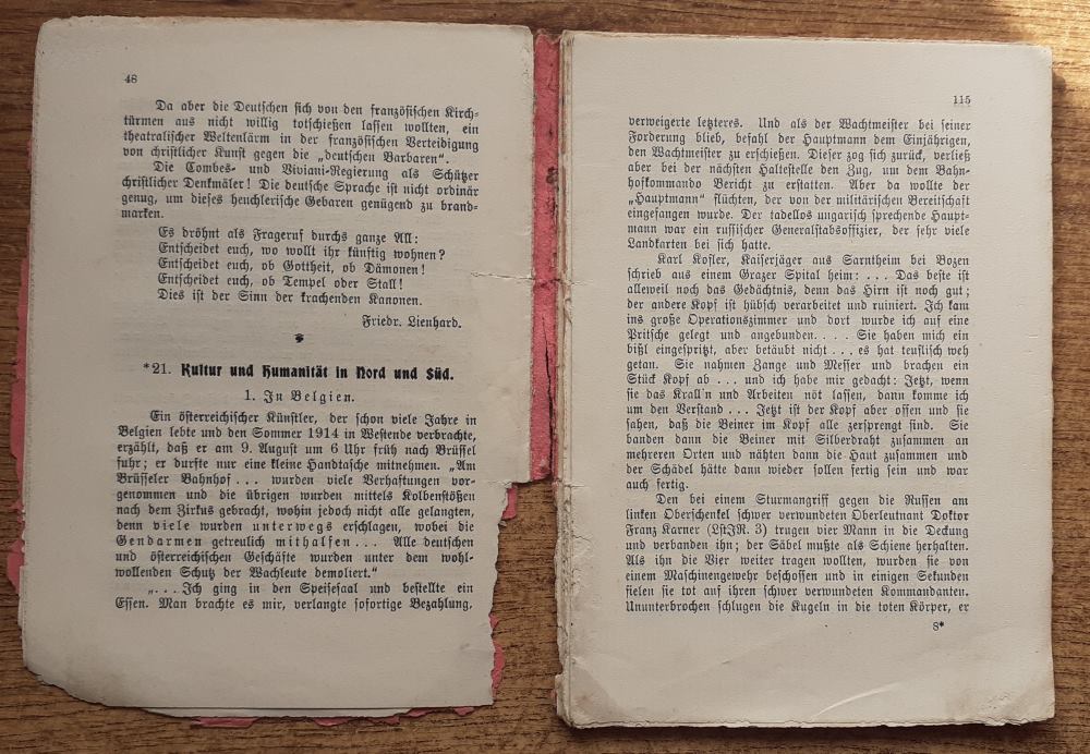 Kriegs - Bilder von 1915