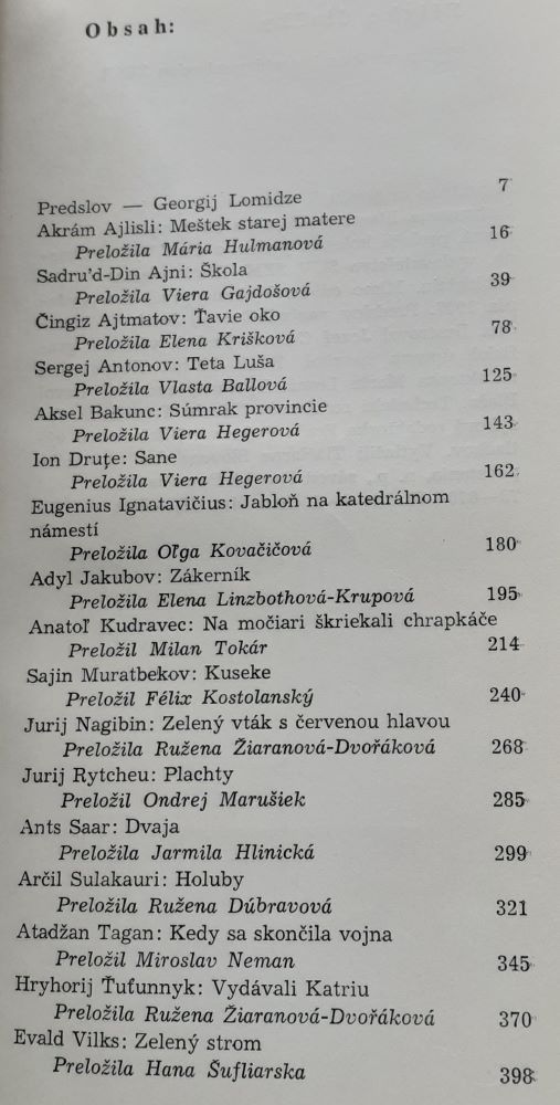 Blízke diaľky / Výber z noviel literatúr národov ZSSR