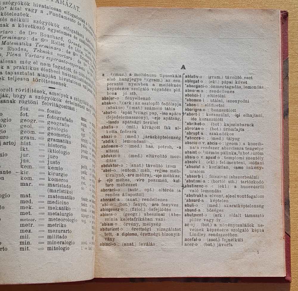Kompleta esperanta hungara vortaro - Kompletný esperantsko-maďarský slovník