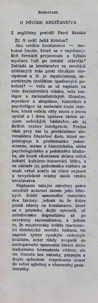 O pôvode kresťanstva
