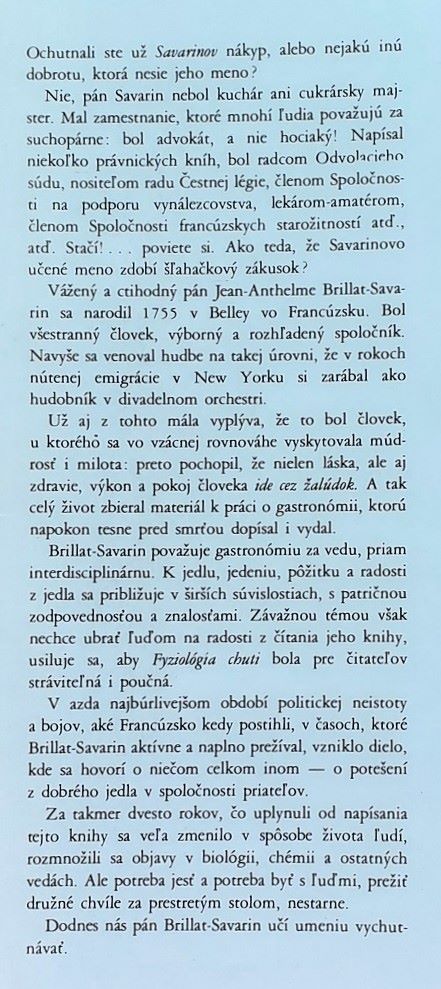 Fyziológia chuti alebo Úvahy o gastronomickom umení