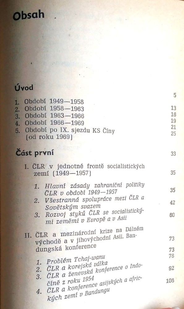 Zahraniční politika a mezinárodní vztahy Čínské lidové republiky 1949-1973