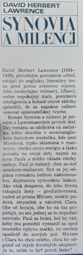 Synovia a milenci