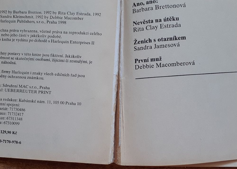 Sázka na lásku - Ano, ano!, Ženich s otazníkem, První muž, Nevěsta na útěku