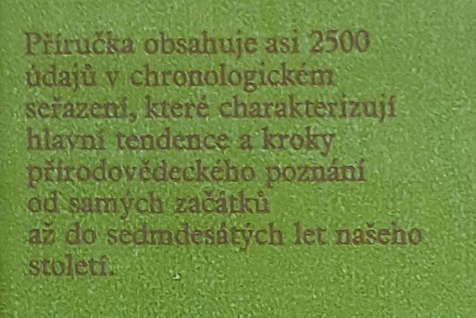 Dějiny přírodních věd v datech / Chronologický přehled / Malé encyklopedie