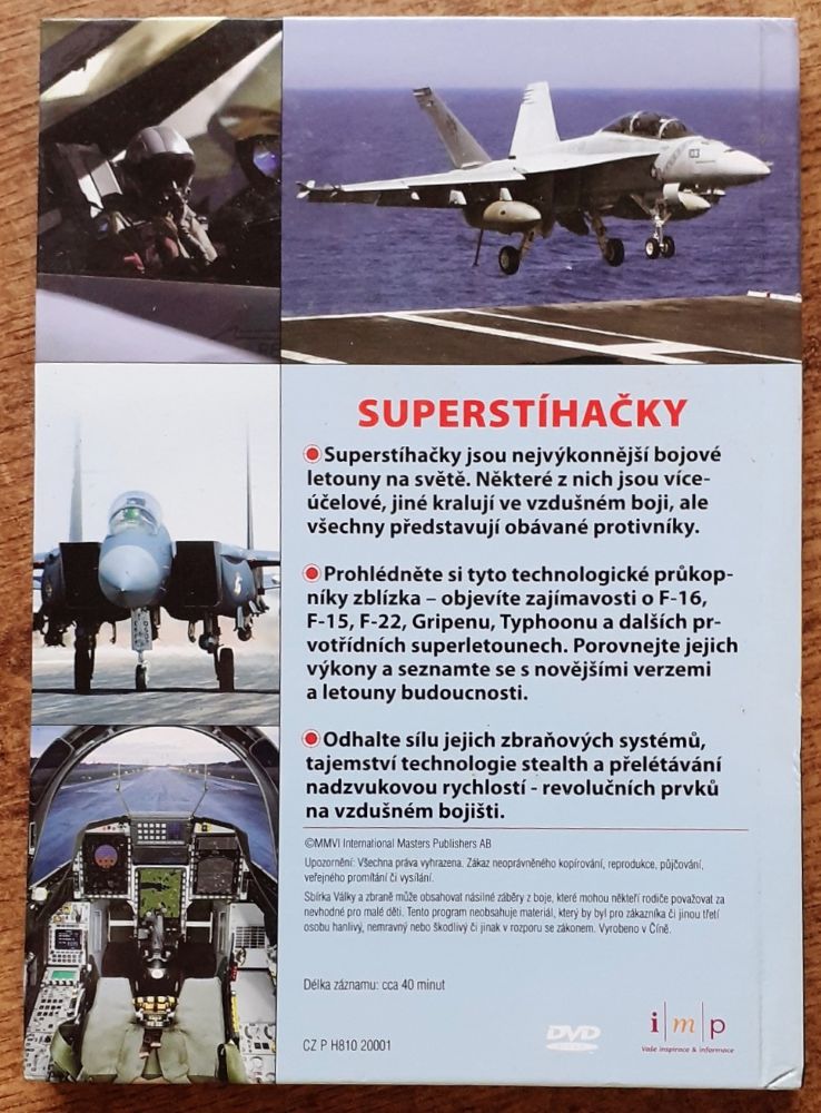Superstíhačky DVD plus príručka