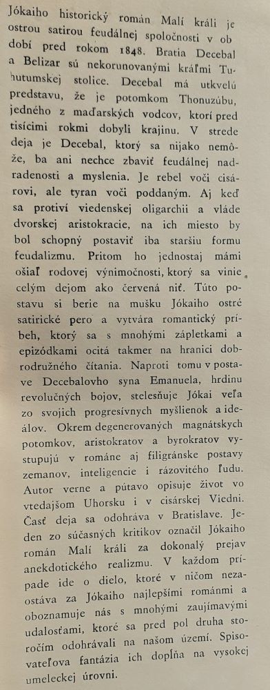 Malí králi (Mór Jókai)