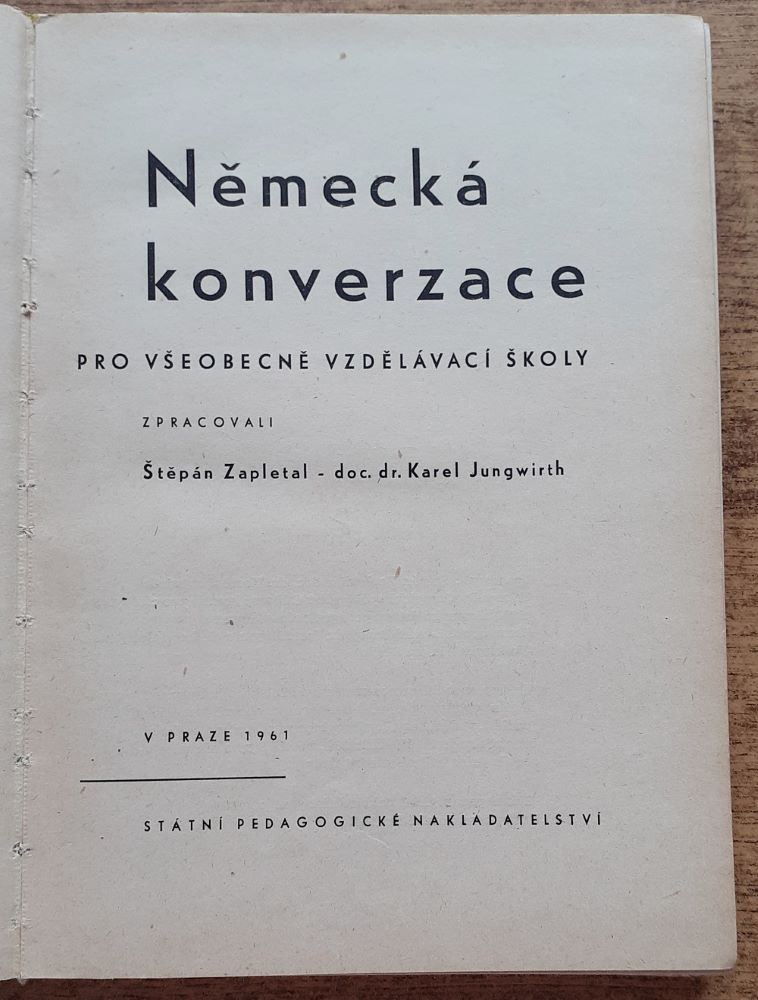 Německá konverzace pro všeobecné vzdělávací školy