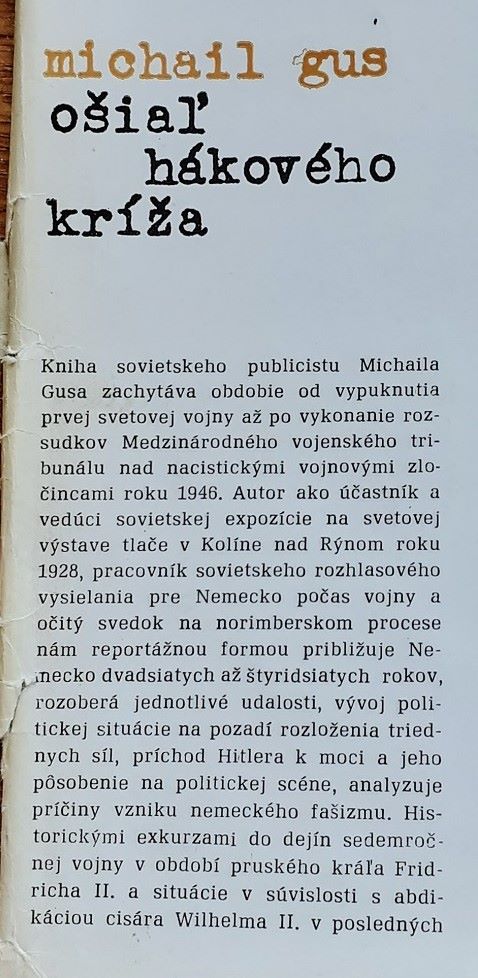 Ošiaľ hákového kríža / Edícia Memoáre