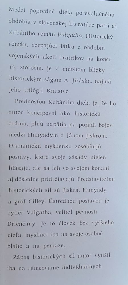 Valgatha / Historická povesť z dejov uhorských 15. storočia