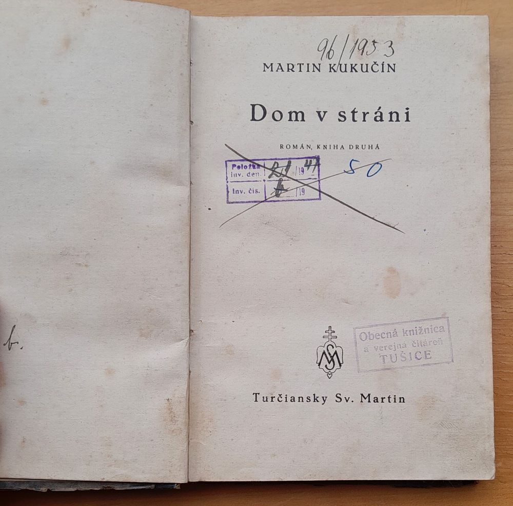 Dom v stráni / kniha prvá a druhá