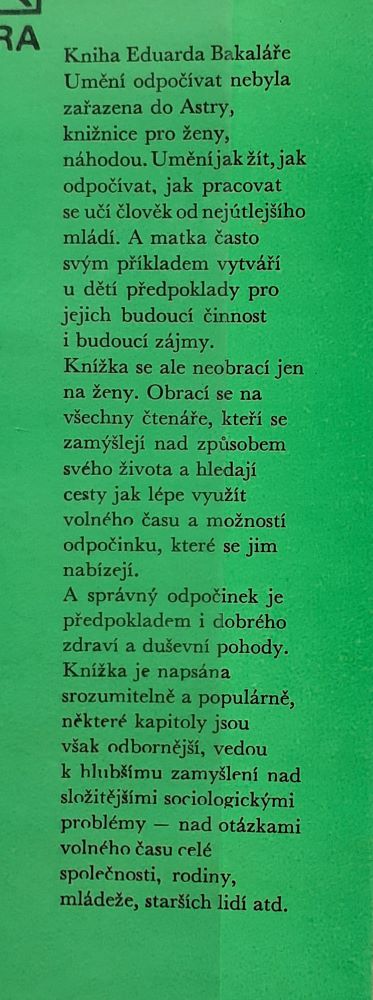 Umění odpočívat