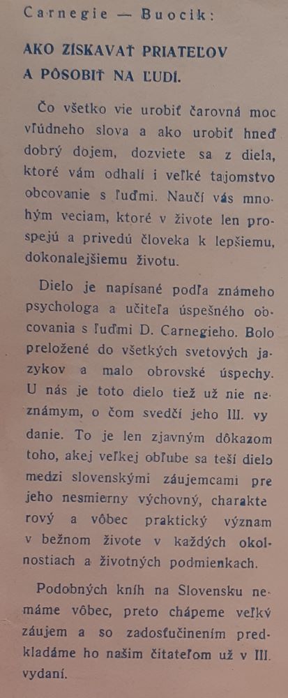 Ako získavať priateľov a pôsobiť na ľudí / 3. vydanie