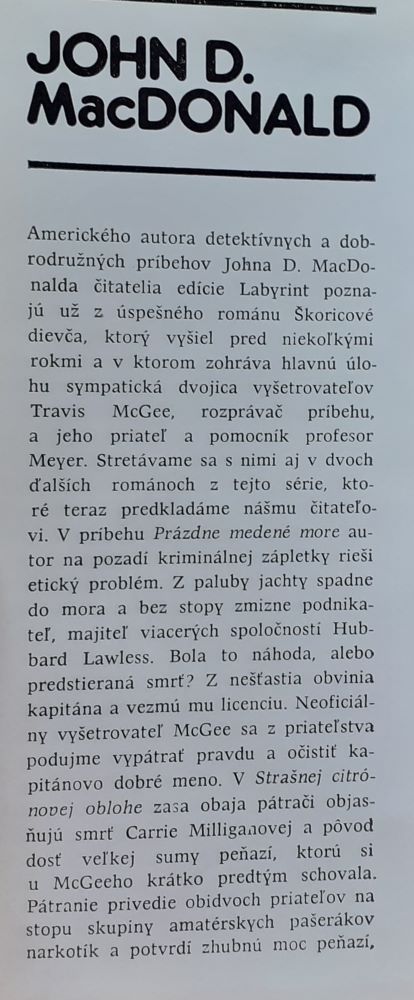 Prázdne medené more / Labyrint