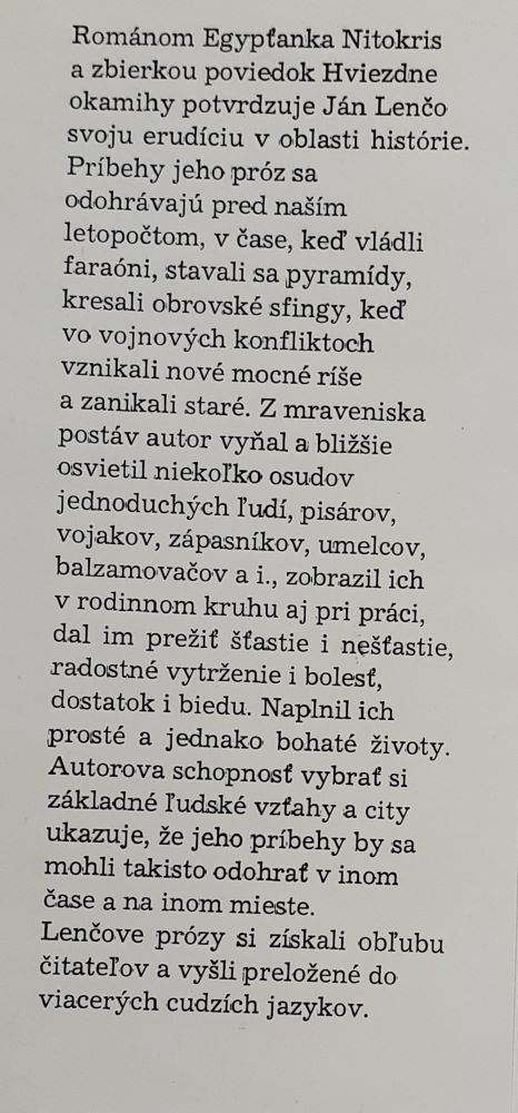 Egypťanka Nitokris / Hviezdne okamihy