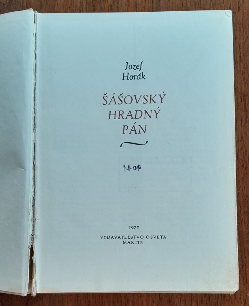 Šášovský hradný pán / Edícia Rozkvet