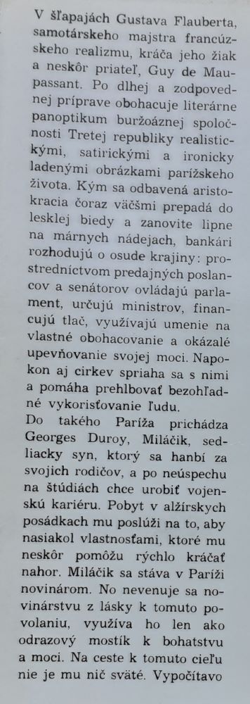 Miláčik / Guy de Maupassant