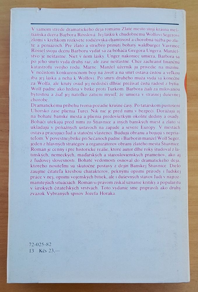 Zlaté mesto / Historický román