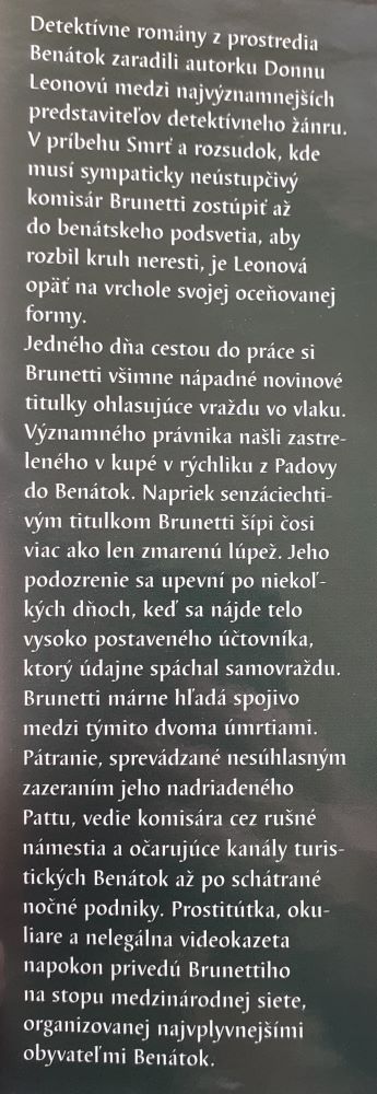 Smrť a rozsudok / 4. diel série Komisár Brunetti