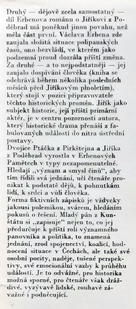 Paměti českého krále Jiříka z Poděbrad