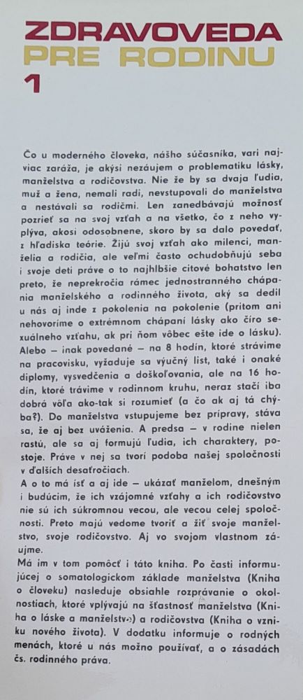 Zdravoveda pre rodinu 1. 2.