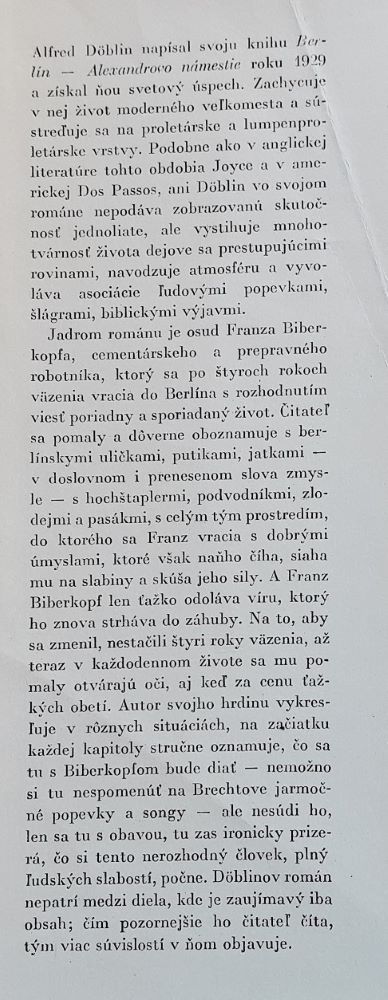 Berlín - Alexandrovo námestie / Osudy Franza Biberkopfa