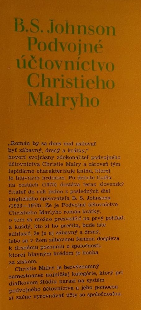 Podvojné účtovníctvo Christieho Malryho