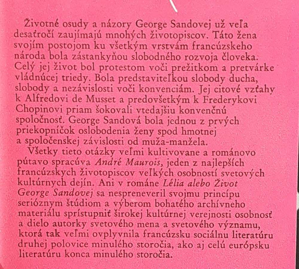 Lélia alebo život George Sandovej