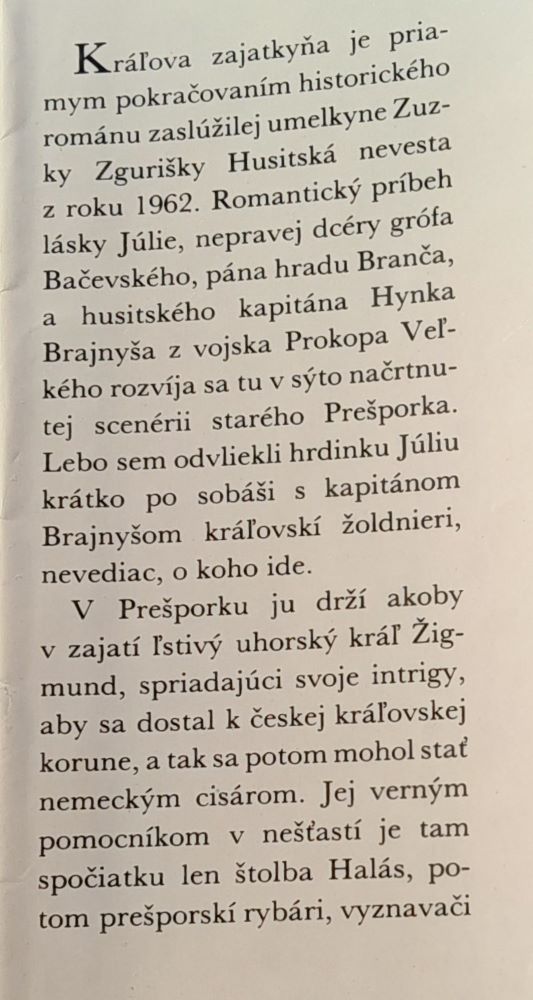 Husitská nevesta + Kráľova zajatkyňa / historický román 1.+ 2. diel