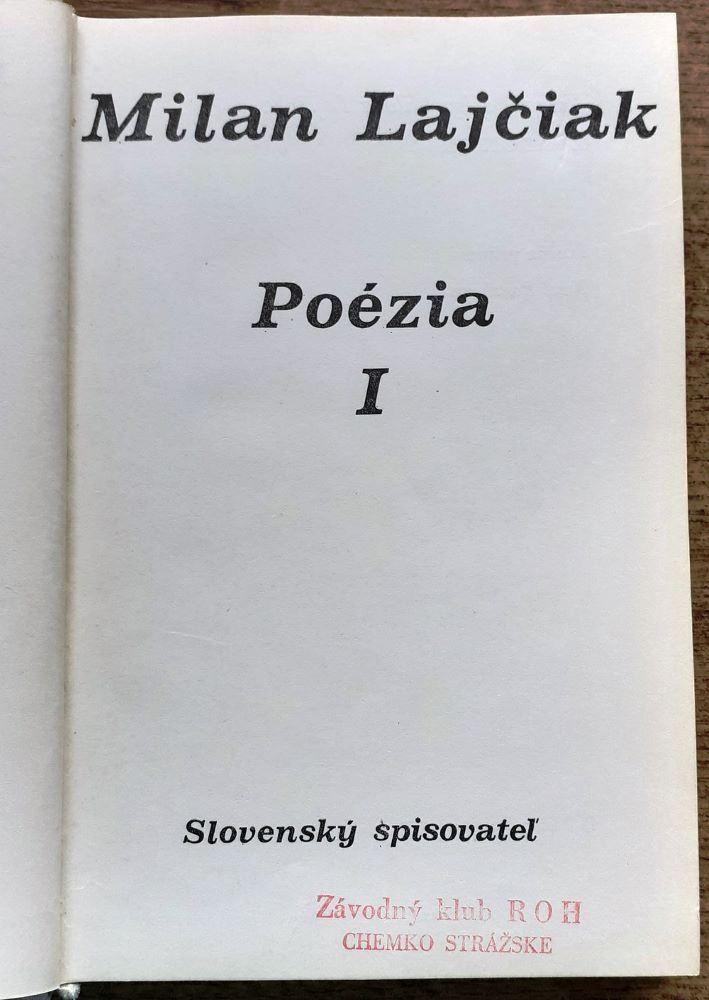 Poézia 1.