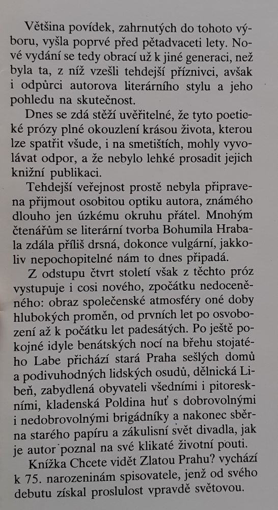 Chcete vidět zlatou Prahu / Výbor z povídek