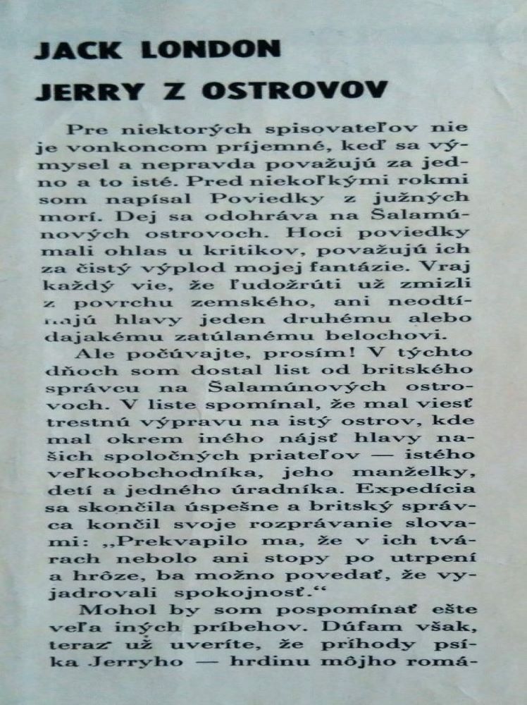 Jerry z ostrovov