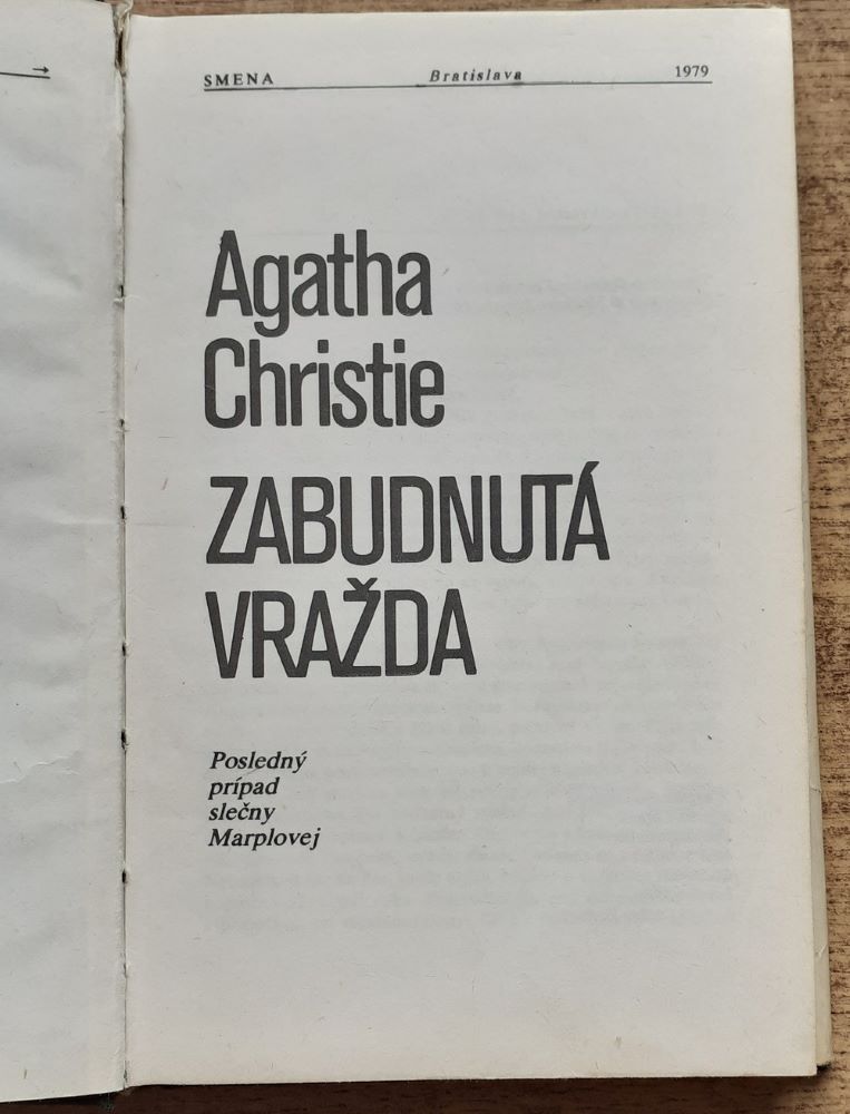 Zabudnutá vražda / edícia Labyrint / A. Christie
