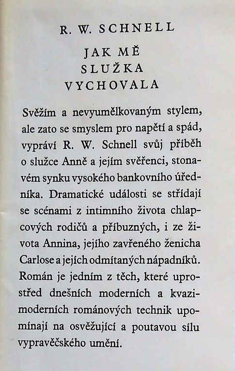 Jak mě služka vychovala